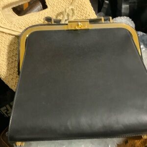 Dior Black Bag with Gold Trim